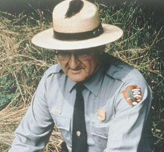 Roy Sullivan, on the job
